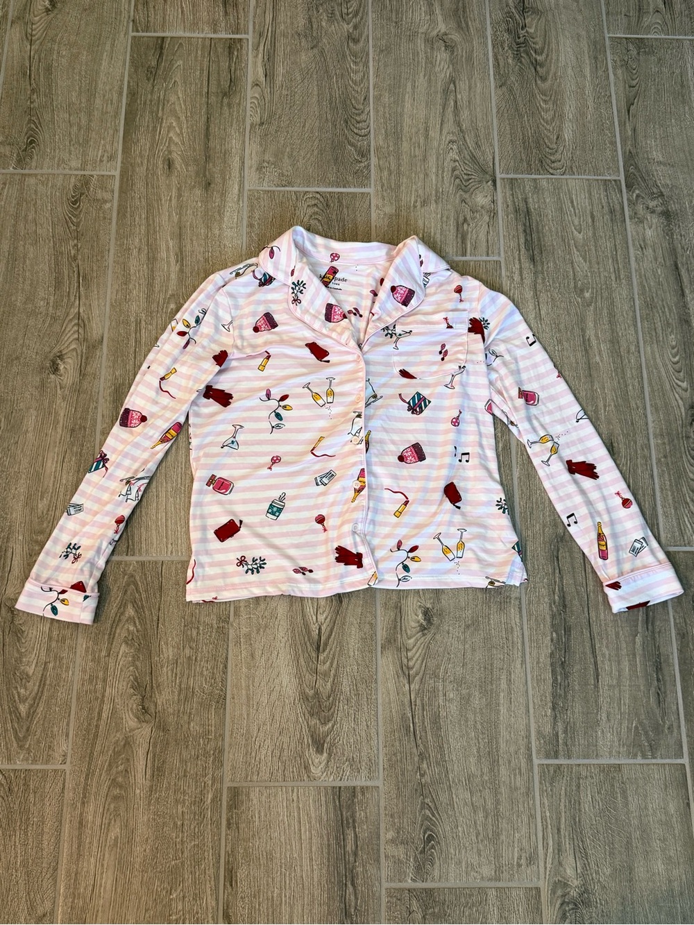 Kate Spade New York Holiday/Drinks Pajama Set (Size S)